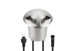 DL350B LED Marine Series Stainless Steel Dock Light - 2 Hatch - Warm White