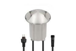 DL350C LED Marine Series Stainless Steel Dock Light - 2 Hatch 180° - Warm White