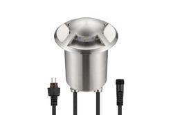 DL350D LED Marine Series Stainless Steel Dock Light - 3 Hatch - Warm White